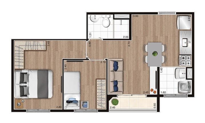 Imagem Apartamento com 2 Quartos à Venda, 37 m² em Vila Gea - São Paulo