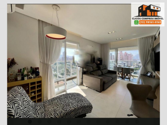 Foto do imóvel Apartamento com 2 Quartos à Venda, 80 m² em Ponta Da Praia - Santos