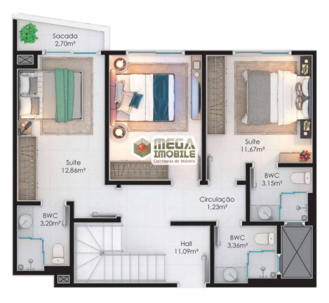 Imagem Cobertura com 3 Quartos à Venda, 185 m² em Ingleses - Florianópolis Imagem Cobertura com 3 Quartos à Venda, 185 m² em Ingleses - Florianópolis