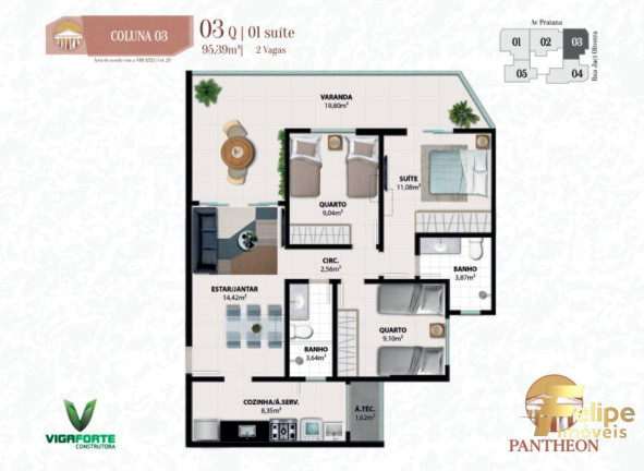 Imagem Imóvel com 3 Quartos à Venda, 101 m² em Praia Do Morro - Guarapari