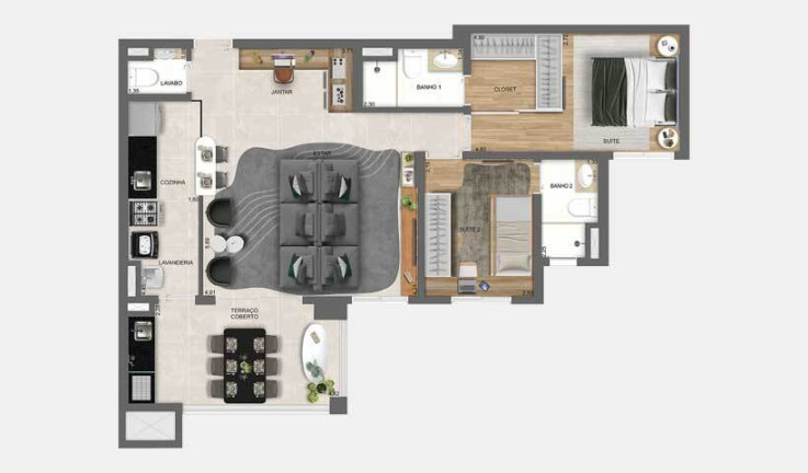 Imagem Apartamento com 4 Quartos à Venda, 151 m² em City América - São Paulo Imagem Apartamento com 4 Quartos à Venda, 151 m² em City América - São Paulo