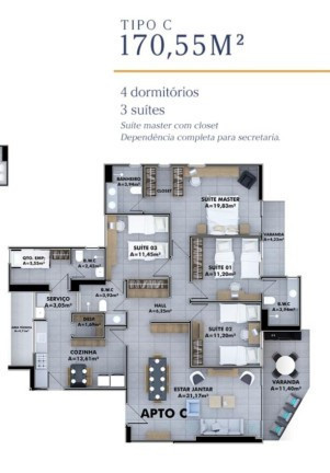 Imagem Apartamento com 4 Quartos à Venda,  em Jóquei - Teresina