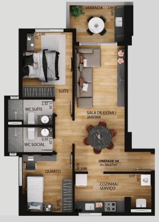 Imagem Apartamento com 2 Quartos à Venda, 60 m² em Aeroclube - João Pessoa