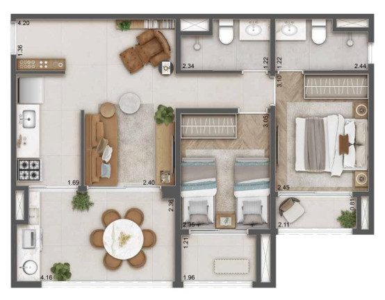 Imagem Apartamento com 1 Quarto à Venda, 31 m² em Jardim Das Acácias - São Paulo Imagem Apartamento com 1 Quarto à Venda, 31 m² em Jardim Das Acácias - São Paulo