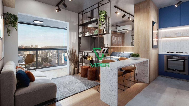 Imagem Studio com 1 Quarto à Venda, 32 m² em Mercês - Curitiba