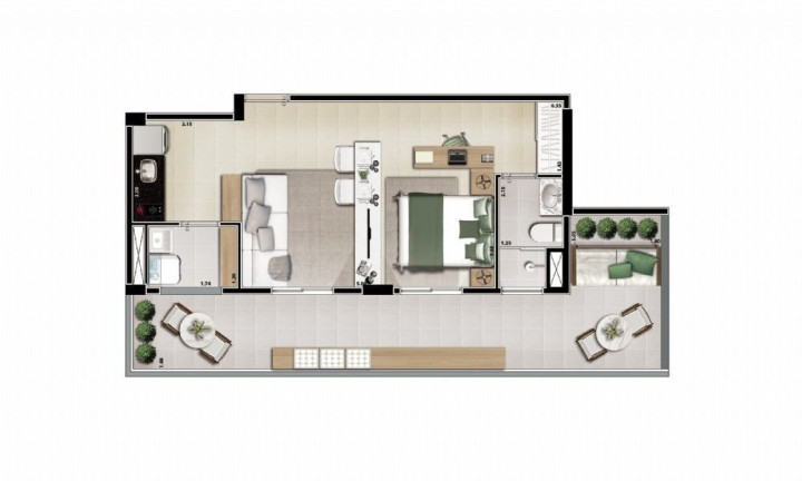 Imagem Cobertura com 1 Quarto à Venda, 74 m² em Aclimação - São Paulo Imagem Cobertura com 1 Quarto à Venda, 74 m² em Aclimação - São Paulo