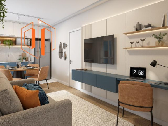 Imagem Apartamento com 2 Quartos à Venda, 45 m² em Jardim Amélia - Pinhais