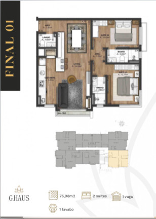 Imagem Apartamento com 2 Quartos à Venda, 78 m² em Bavaria - Gramado Imagem Apartamento com 2 Quartos à Venda, 78 m² em Bavaria - Gramado