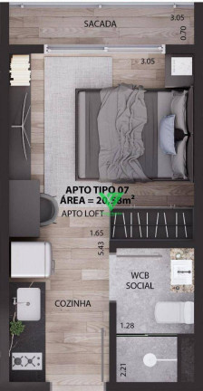 Imagem Apartamento com 1 Quarto à Venda, 29 m² em Tambauzinho - João Pessoa