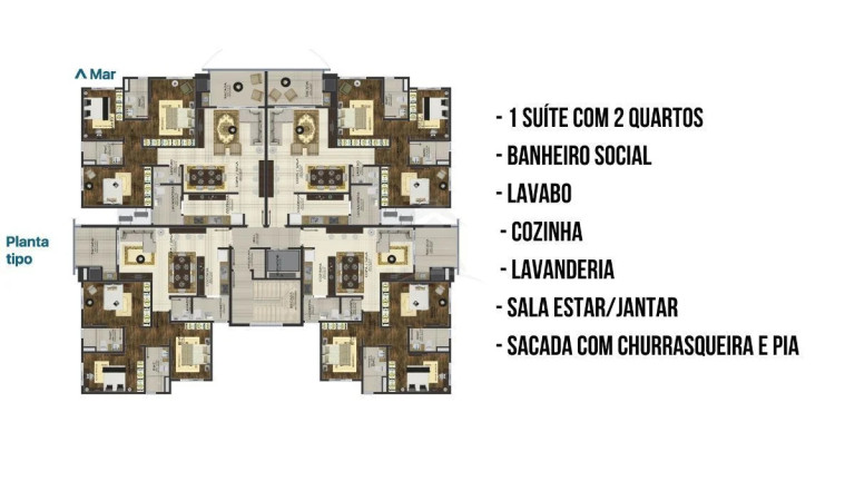 Imagem Apartamento com 3 Quartos à Venda, 90 m² em Mariluz - Itapoá