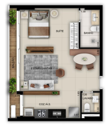 Imagem Apartamento com 2 Quartos à Venda, 74 m² em Setor Marista - Goiânia