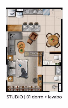 Imagem Apartamento com 1 Quarto à Venda, 43 m² em Atibaia Jardim - Atibaia