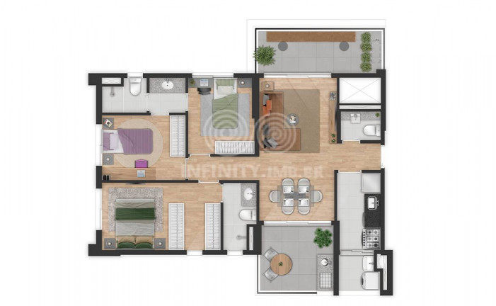 Imagem Apartamento com 3 Quartos à Venda, 91 m² em Brooklin - São Paulo