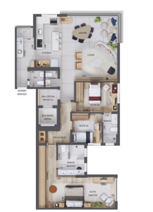 Imagem Apartamento com 3 Quartos à Venda, 96 m² em Jardim Guedala - São Paulo Imagem Apartamento com 3 Quartos à Venda, 96 m² em Jardim Guedala - São Paulo