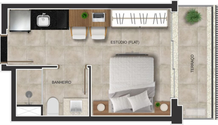 Imagem Imóvel com 1 Quarto à Venda, 29 m² em Vila Nova Conceição - São Paulo