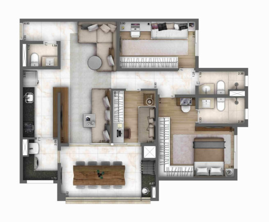 Imagem Apartamento com 3 Quartos à Venda, 93 m² em Ipiranga - São Paulo