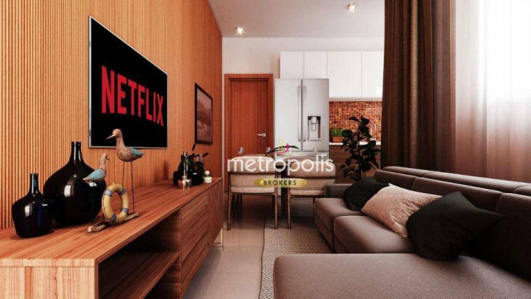 Imagem Apartamento com 2 Quartos à Venda, 46 m² em Campestre - Santo André