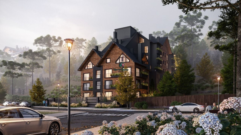 Apartamento com 1 Quarto à Venda, 57 m² em Centro - Gramado