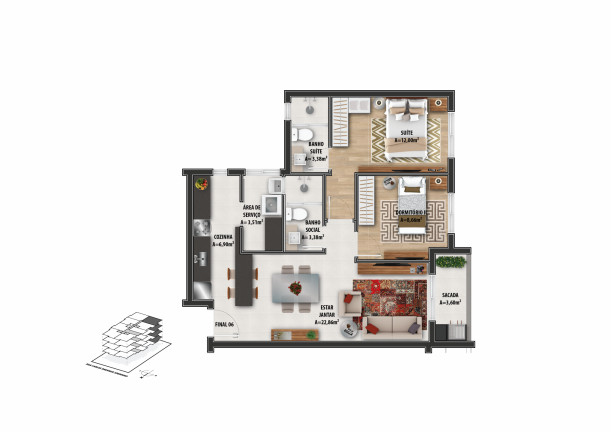 Imagem Apartamento com 2 Quartos à Venda, 69 m² em Rio Branco - Novo Hamburgo Imagem Apartamento com 2 Quartos à Venda, 69 m² em Rio Branco - Novo Hamburgo