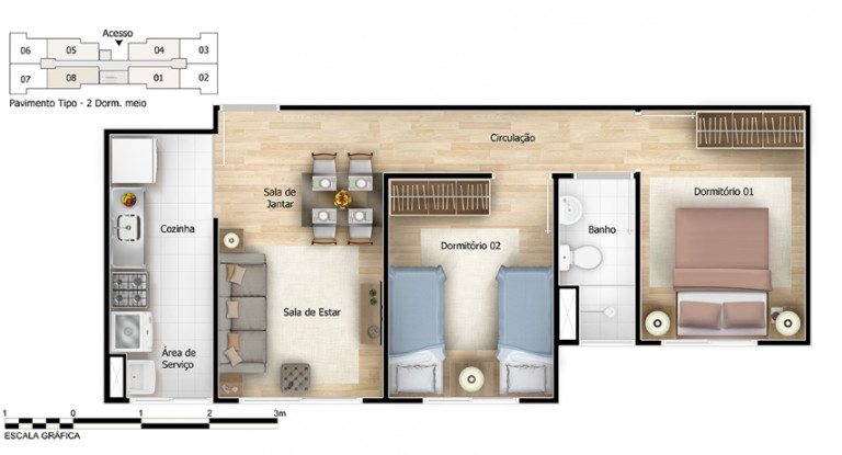 Imagem Apartamento com 2 Quartos à Venda, 42 m² em Jardim São Savério - São Paulo Imagem Apartamento com 2 Quartos à Venda, 42 m² em Jardim São Savério - São Paulo