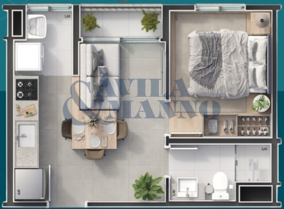 Apartamento com 1 Quarto à Venda, 28 m² em Mooca - São Paulo