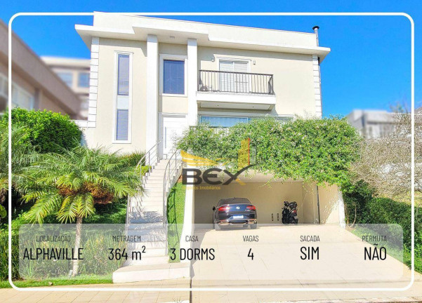 Casa com 3 Quartos à Venda, 364 m² em  Alphaville - Santana De Parnaíba