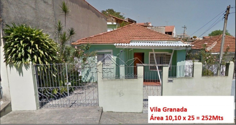 Terreno à Venda, 252 m² em Vila Granada - São Paulo