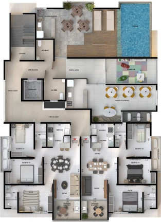 Imagem Apartamento com 3 Quartos à Venda, 67 m² em Bessa - João Pessoa