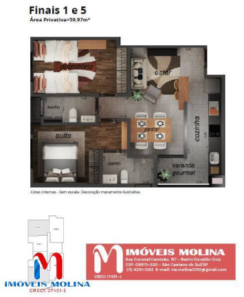 Imagem Apartamento com 2 Quartos à Venda, 55 m² em Osvaldo Cruz - São Caetano Do Sul Imagem Apartamento com 2 Quartos à Venda, 55 m² em Osvaldo Cruz - São Caetano Do Sul