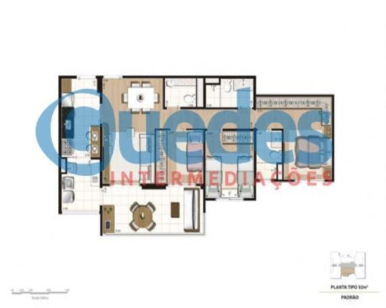 Imagem Apartamento com 2 Quartos à Venda, 65 m² em Jardim Caboré - São Paulo Imagem Apartamento com 2 Quartos à Venda, 65 m² em Jardim Caboré - São Paulo