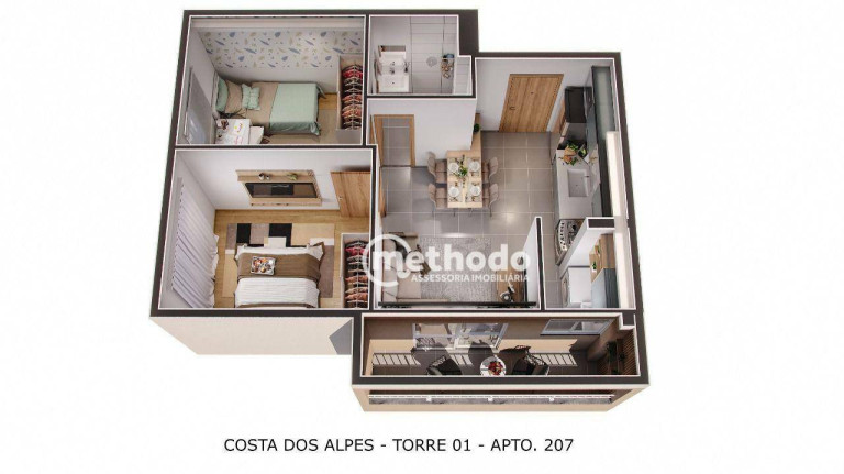 Imagem Apartamento com 2 Quartos à Venda, 39 m² em Jardim Paraíso De Viracopos - Campinas Imagem Apartamento com 2 Quartos à Venda, 39 m² em Jardim Paraíso De Viracopos - Campinas