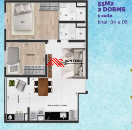 Imagem Apartamento com 2 Quartos à Venda, 55 m² em Vila Rosália - Guarulhos
