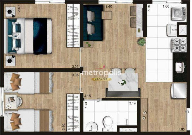 Imagem Apartamento com 2 Quartos à Venda, 40 m² em Panamby - São Paulo Imagem Apartamento com 2 Quartos à Venda, 40 m² em Panamby - São Paulo