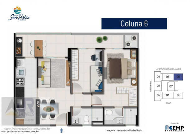 Imagem Apartamento com 3 Quartos à Venda, 80 m² em Praia Itaparica - Vila Velha Imagem Apartamento com 3 Quartos à Venda, 80 m² em Praia Itaparica - Vila Velha