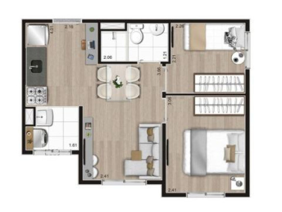 Imagem Apartamento com 2 Quartos à Venda, 35 m² em Pedreira - São Paulo