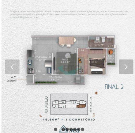 Imagem Apartamento com 1 Quarto à Venda, 46 m² em Boqueirão - Praia Grande Imagem Apartamento com 1 Quarto à Venda, 46 m² em Boqueirão - Praia Grande