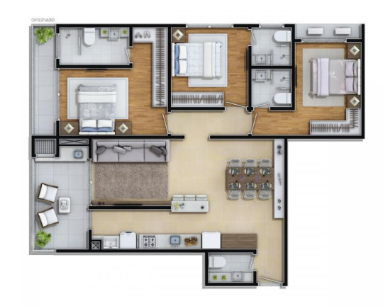 Imagem Apartamento com 3 Quartos à Venda, 113 m² em Praia Brava De Itajaí - Itajaí Imagem Apartamento com 3 Quartos à Venda, 113 m² em Praia Brava De Itajaí - Itajaí