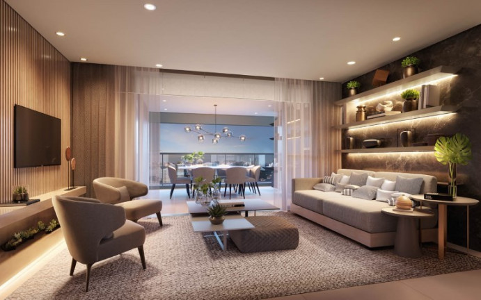 Imagem Apartamento com 3 Quartos à Venda, 123 m² em Campo Belo - São Paulo