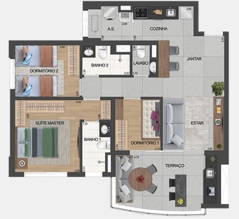 Imagem Apartamento com 1 Quarto à Venda, 49 m² em Brooklin Paulista - São Paulo Imagem Apartamento com 1 Quarto à Venda, 49 m² em Brooklin Paulista - São Paulo