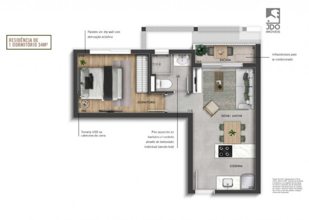Imagem Apartamento com 1 Quarto à Venda, 35 m² em Centro Cívico - Curitiba Imagem Apartamento com 1 Quarto à Venda, 35 m² em Centro Cívico - Curitiba