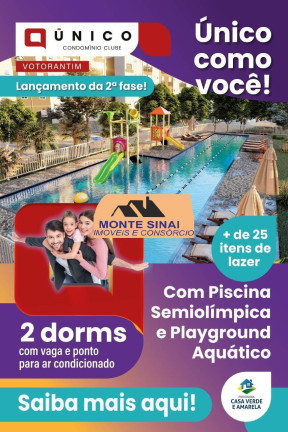 Imagem Apartamento com 2 Quartos à Venda, em Vila Santo Antônio - Votorantim Imagem Apartamento com 2 Quartos à Venda, em Vila Santo Antônio - Votorantim