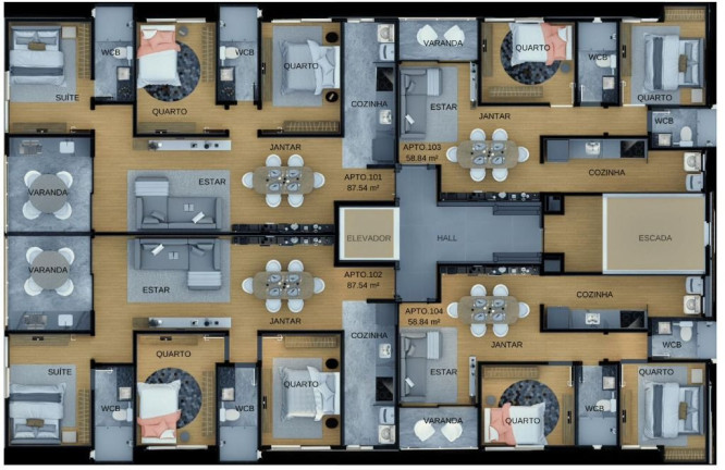 Imagem Apartamento com 2 Quartos à Venda, 64 m² em Camboinha - Cabedelo