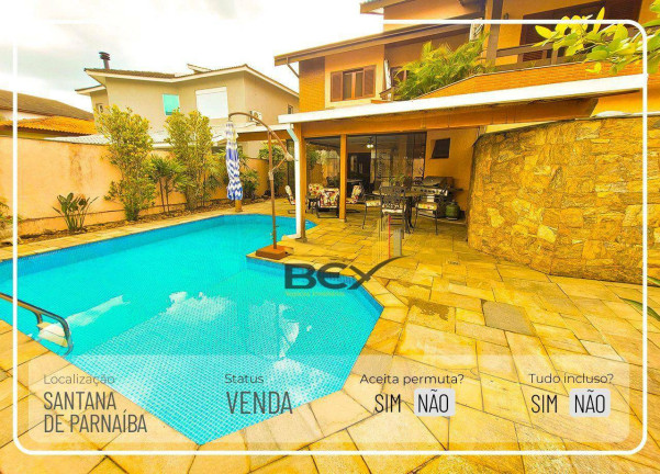 Casa com 4 Quartos à Venda, 408 m² em Residencial Onze (alphaville) - Santana De Parnaíba