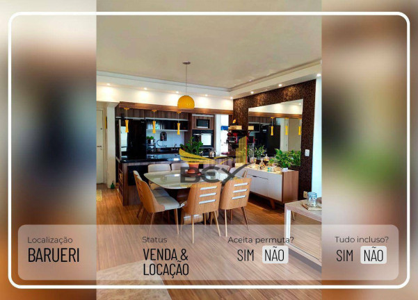 Imagem Apartamento com 3 Quartos à Venda, 87 m² em Jardim Tupanci - Barueri