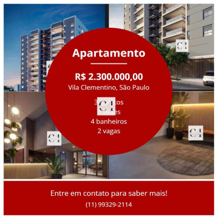 Apartamento com 3 Quartos à Venda, 141 m² em Vila Clementino - São Paulo