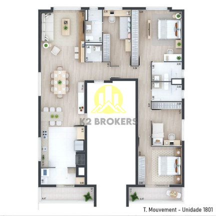 Imagem Apartamento com 4 Quartos à Venda, 165 m² em Cabral - Curitiba