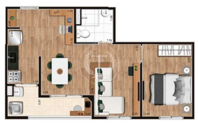 Imagem Apartamento com 2 Quartos à Venda, 42 m² em Vila Itapegica - Guarulhos