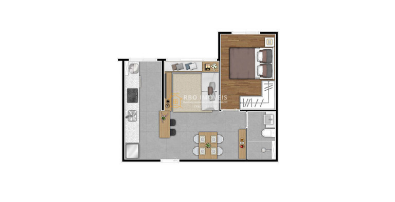 Imagem Apartamento com 2 Quartos à Venda, 46 m² em Nova Itapevi - Itapevi