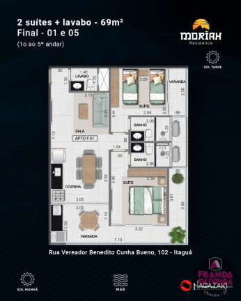 Imagem Apartamento com 2 Quartos à Venda, 69 m² em Itaguá - Ubatuba Imagem Apartamento com 2 Quartos à Venda, 69 m² em Itaguá - Ubatuba