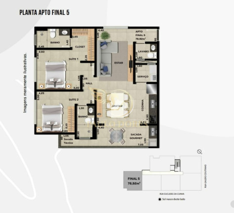Imagem Apartamento com 2 Quartos à Venda, 80 m² em Itaguá - Ubatuba